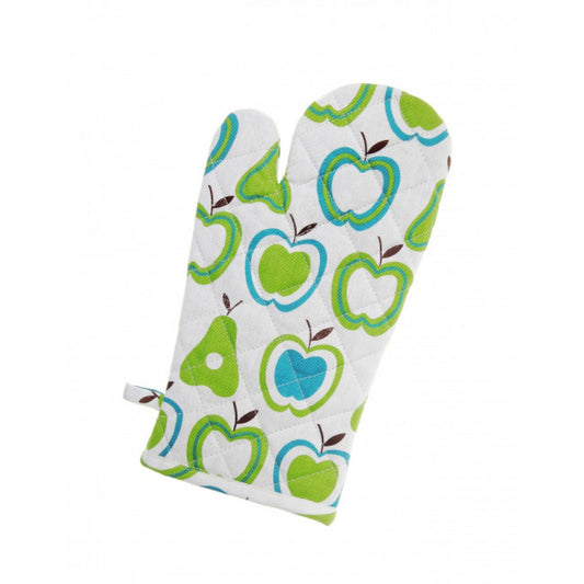 Set Of 2 Apples And Pears Print Oven Mitt