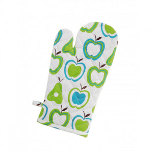 Set Of 2 Apples And Pears Print Oven Mitt