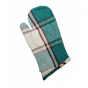 Set Of 2 Sherwood Green Check Pattern Oven Mitts