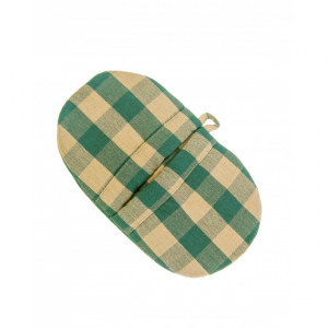 Set Of 2 Green Check Pattern Microwave Oven Mitts