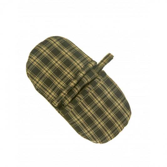 Set Of 2 Salt & Pepper Check Pattern Microwave Oven Mitts