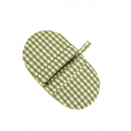 Set Of 2 Toro Green Check Pattern Microwave Oven Mitts