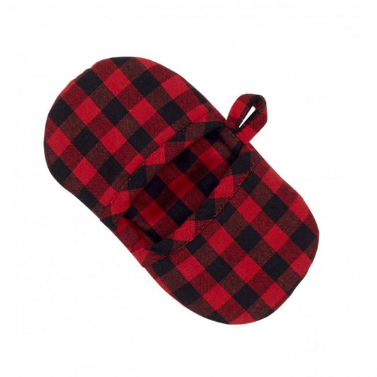 Set Of 2 Buffalo Check Red Plaid Pattern Microwave Oven Mitts