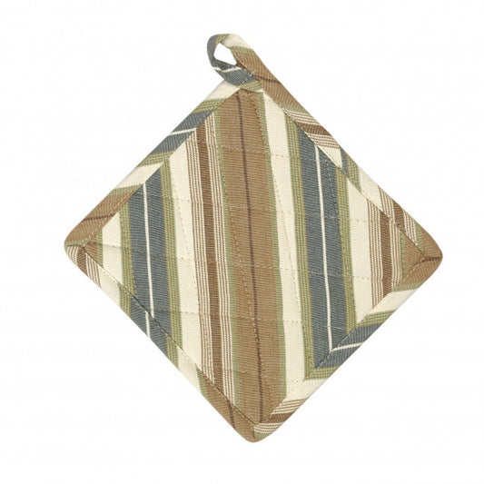 Set Of 2 Woodside Stripes Pot Holder