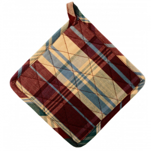 Set Of 2 Kargil Check Pattern Pot Holder