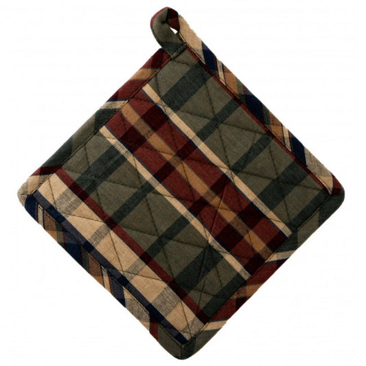 Set Of 2 Army Check Pattern Pot Holder