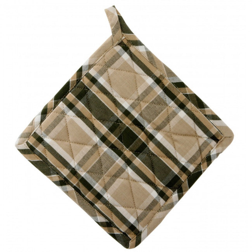 Set Of 2 Tulsi Check Pattern Pot Holder