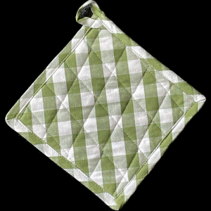 Set Of 2 Toro Green Check Pot Holder