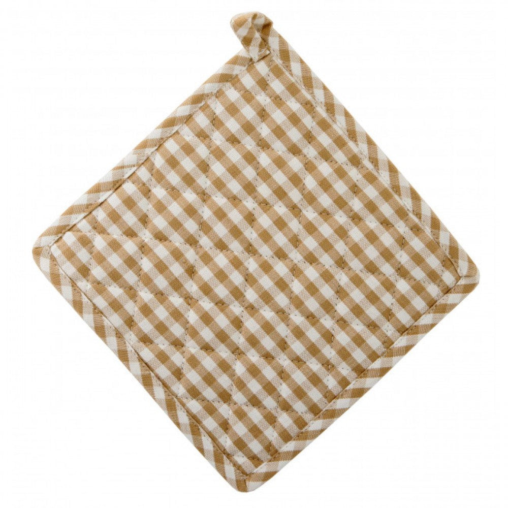 Set Of 2 Toro Beige Check Pot Holder