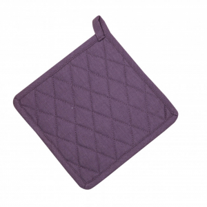 Set Of 2 Purple With Diamond Pattern Pot Holder