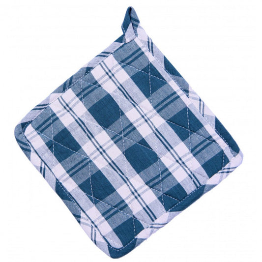 Set Of 2 Hunter Green Check Pattern Pot Holder