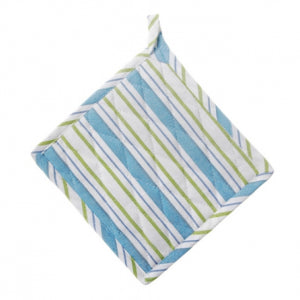 Set Of 2 Blue Stripe Pot Holder