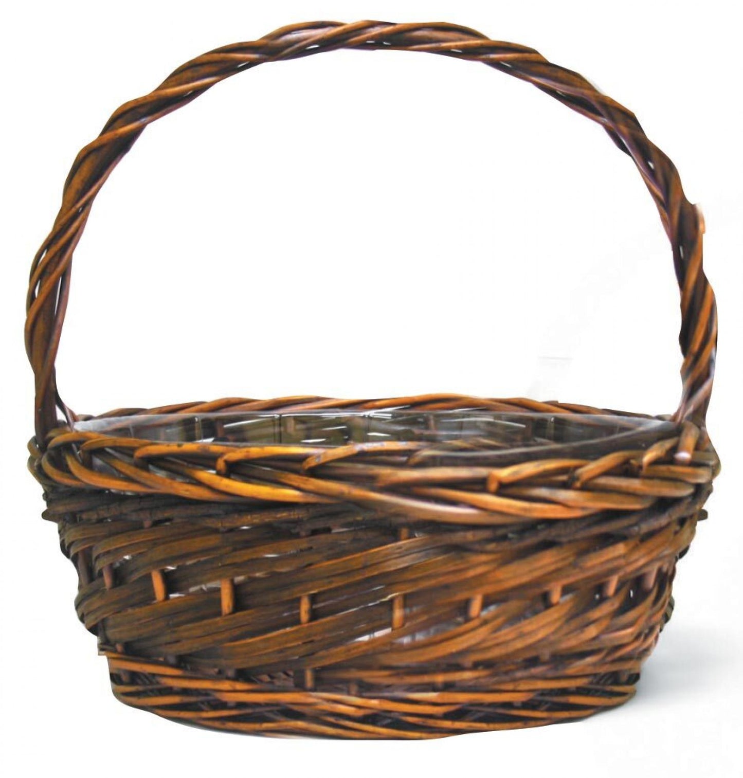 Round Long Handled Willow Basket