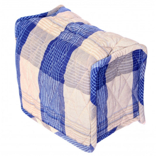 2Slice" Sand Blue Check Pattern 2 Slice Toaster Cover