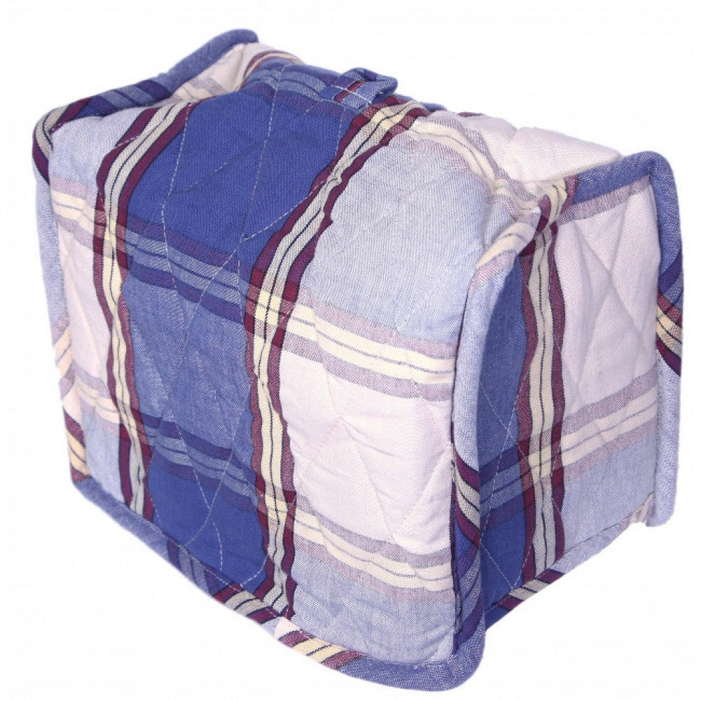 2Slice" Sherwood Navy Check Pattern 2 Slice Toaster Cover
