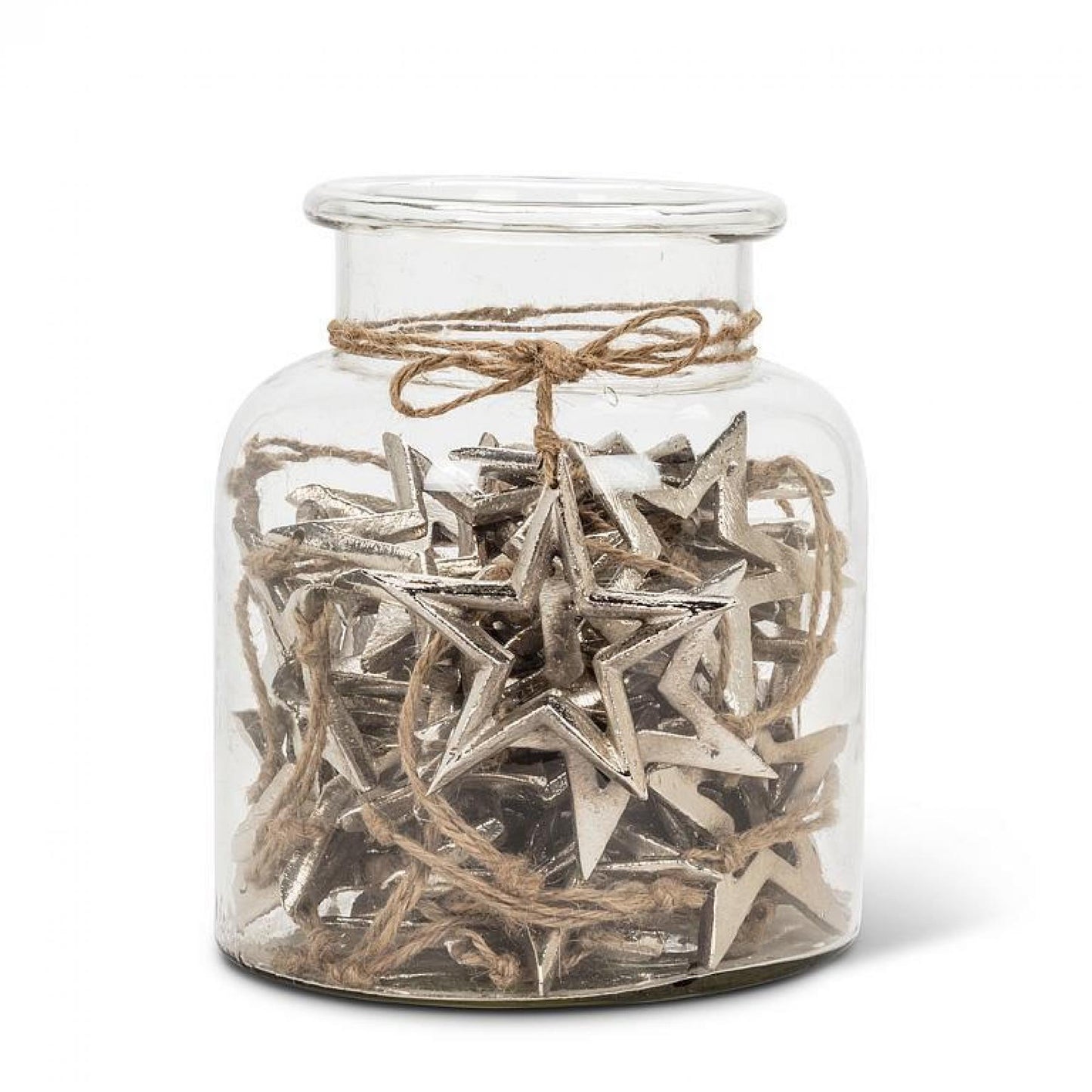 Set Of 40 Outline Stars In A Jar Ornament