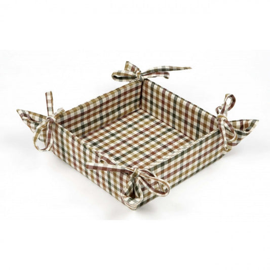 5.5x5.5" Cambridge Mini Check Bread Basket