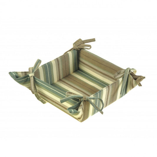 5.5x5.5" Woodside Stripes Bread Basket