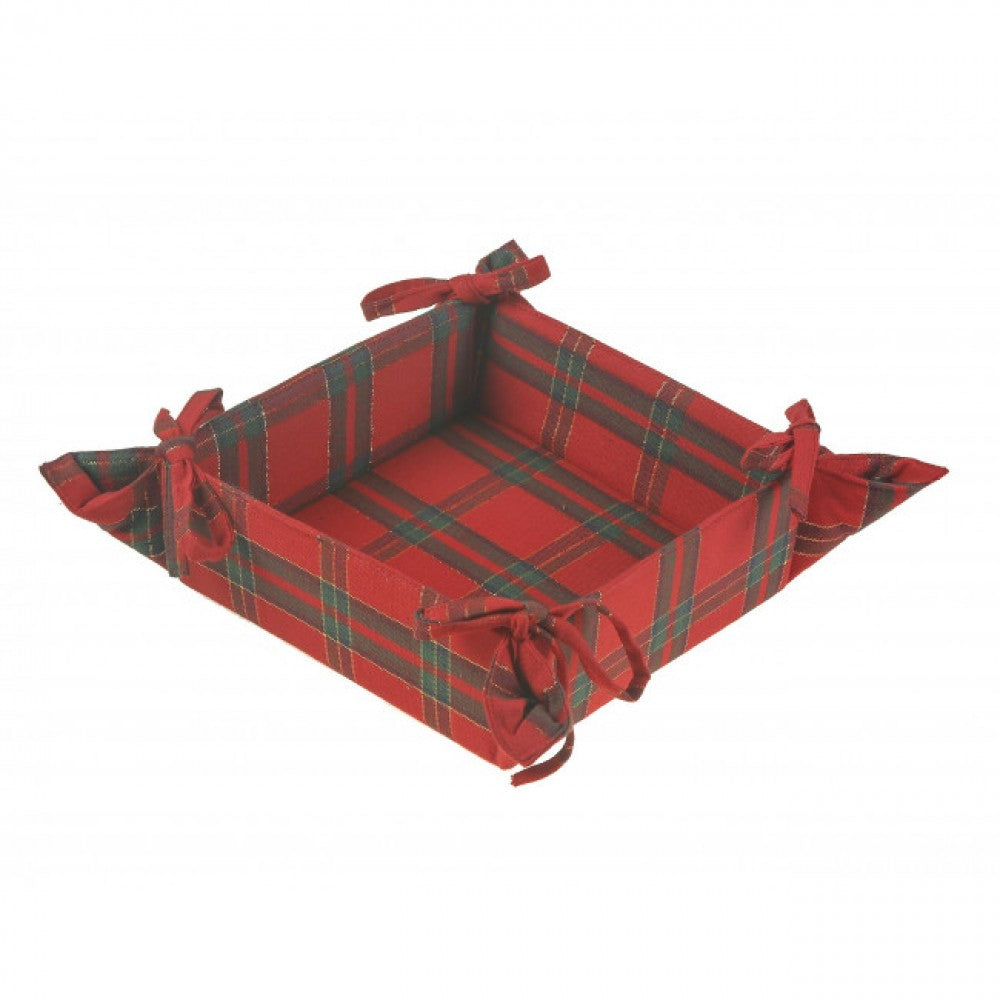 Belvedre Red Lurex Bread Basket