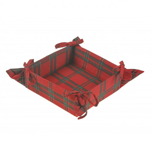 Belvedre Red Lurex Bread Basket
