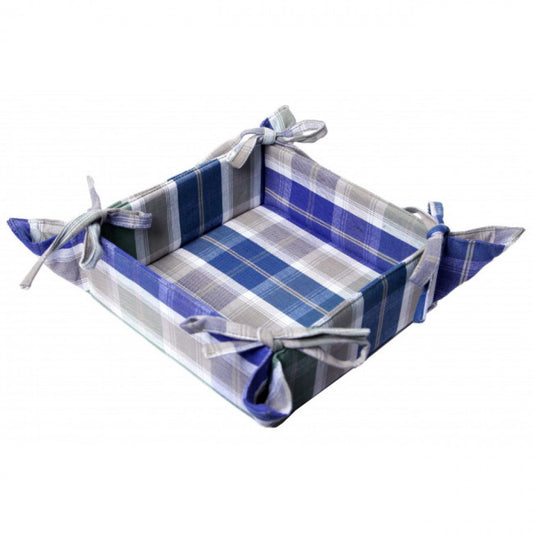13x9" Sea Queen Check Pattern Bread Basket