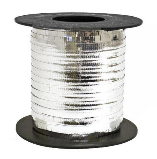 3/16"X250Yds Metallic Silver Crimped Curling Ribbon