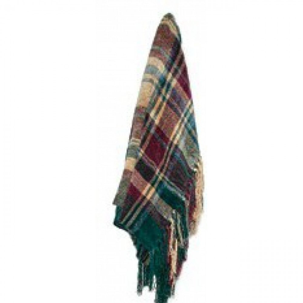 Kargil Check Pattern Chenille Throw