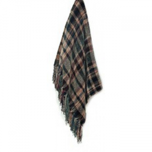 Army Check Pattern Chenille Throw