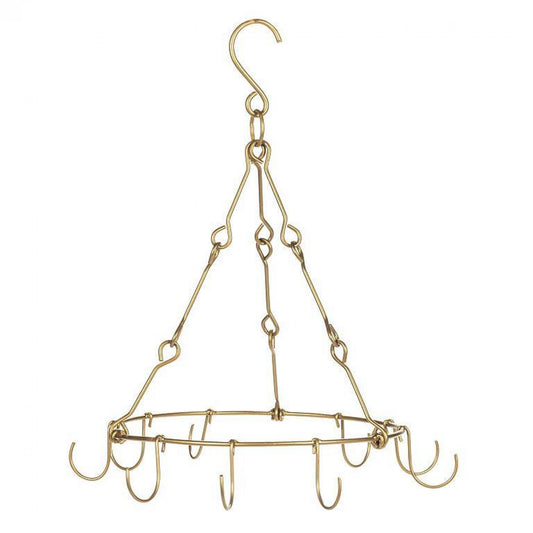 Round Ceiling Hanger With 9 Hooks Storage Holder