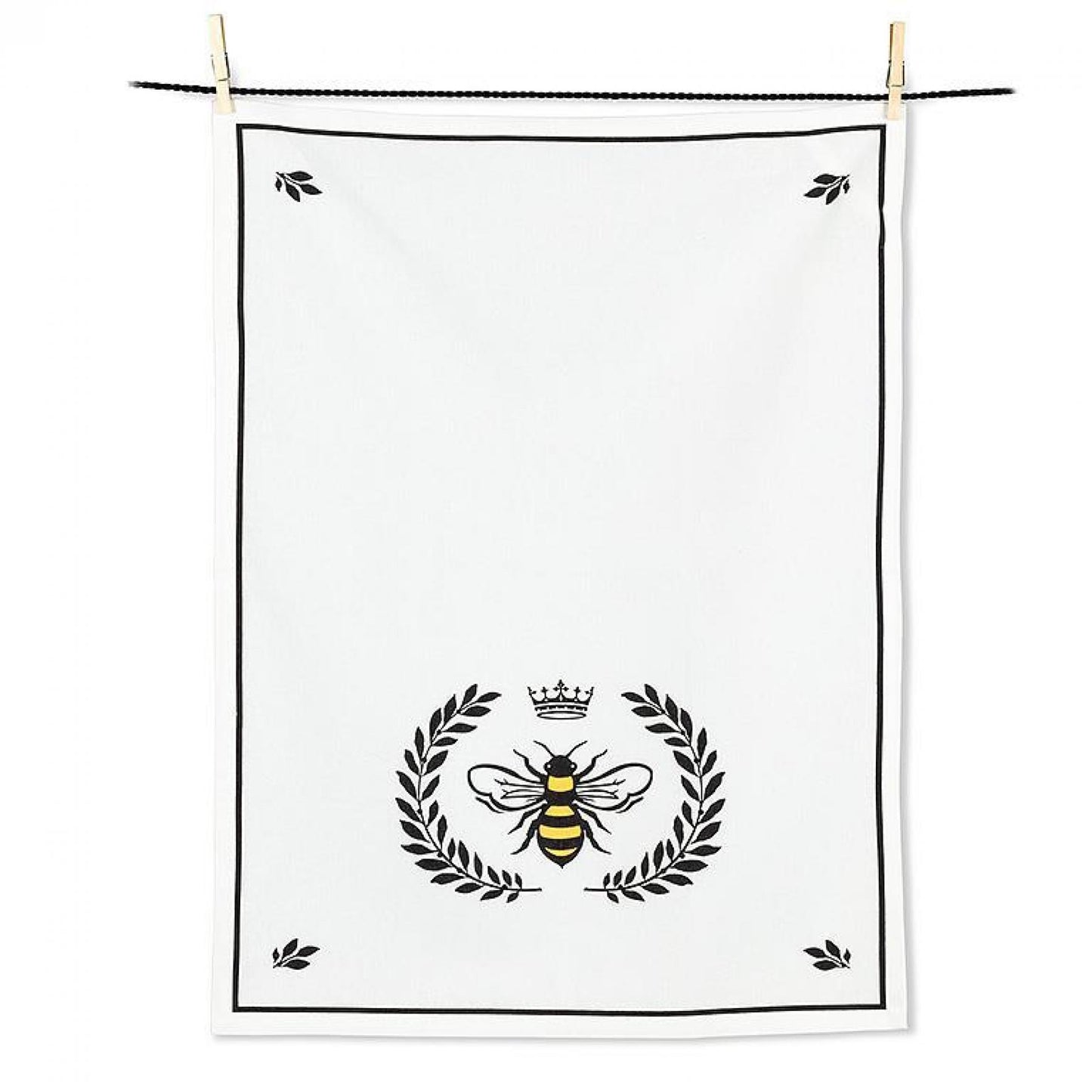 Set of 12 Bee In Crest Tea Towel