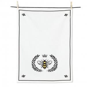 Set of 12 Bee In Crest Tea Towel