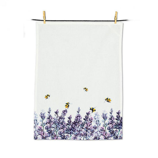 Set of 12 Lavender & Bees Tea Towel