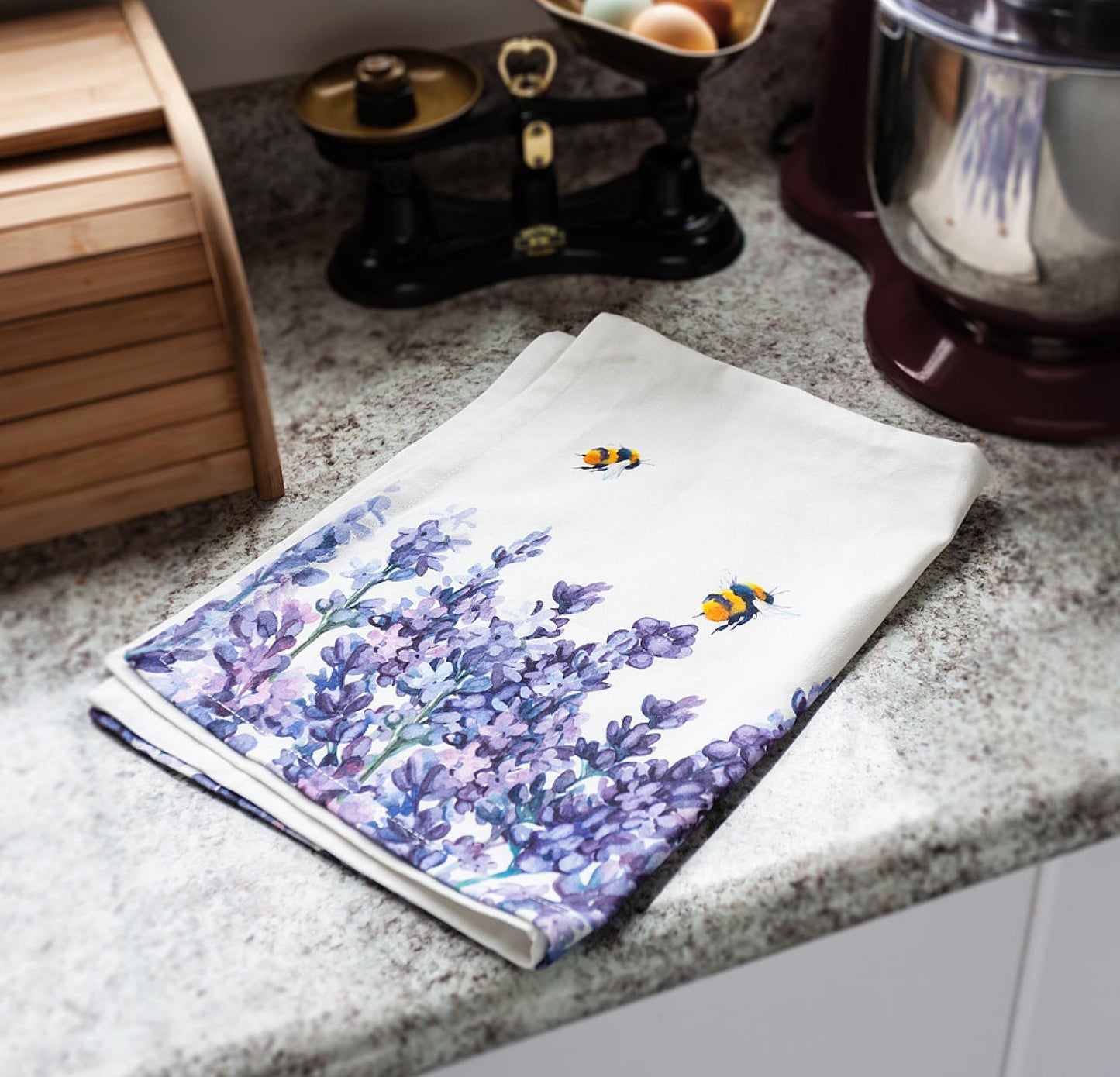 Set of 12 Lavender & Bees Tea Towel