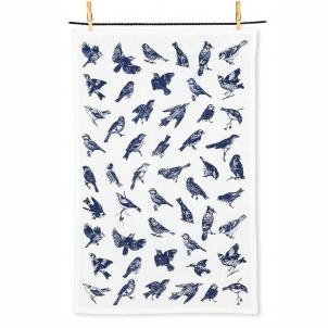 Birds Patterned Tea Towel