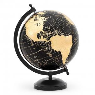 Black And Gold Globe On Stand Globe