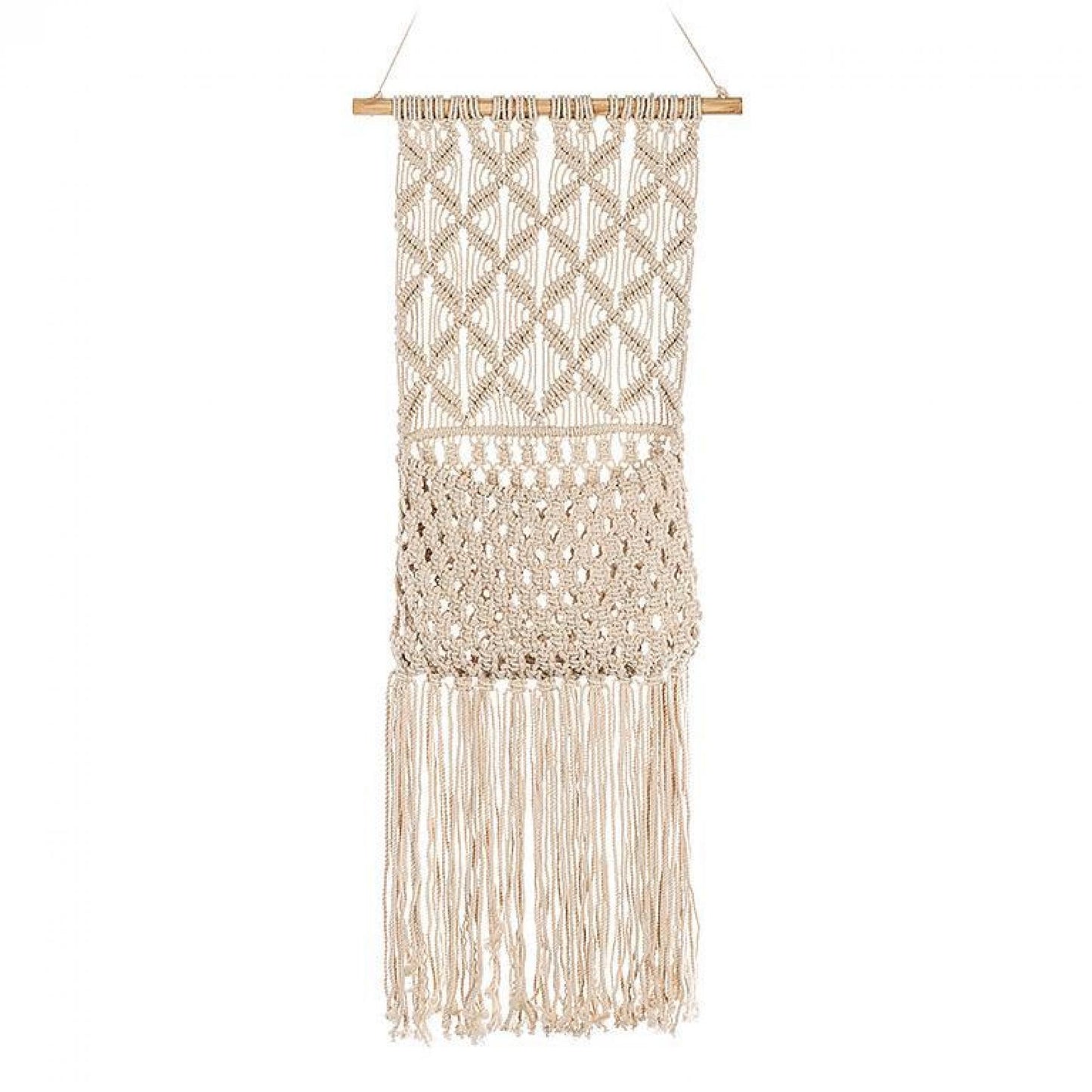 Macrame With Pocket Hanging Wall Decor