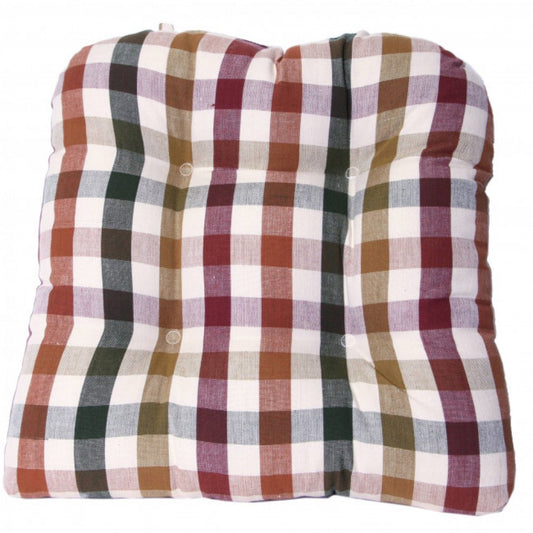 Cambridge Check Pattern Chair Pad