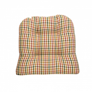 Cambridge Mini Check Tufted Chair Pad