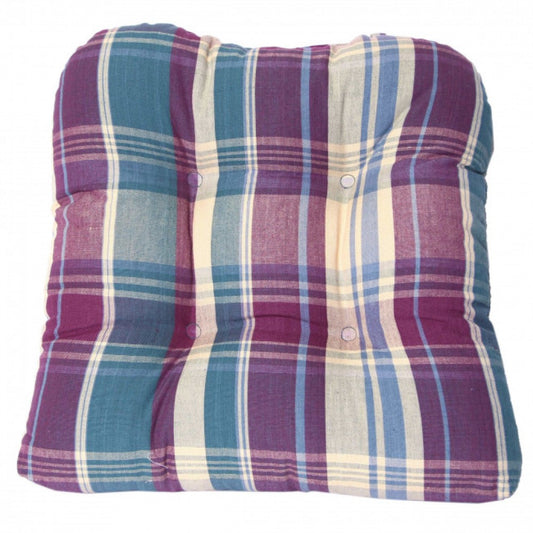 Kargil Check Pattern Chair Pad