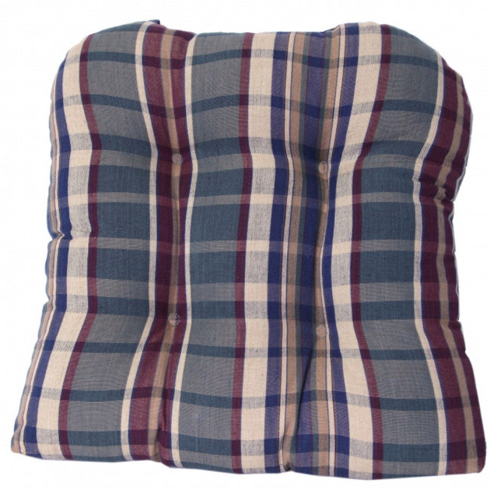Army Check Pattern Chair Pad