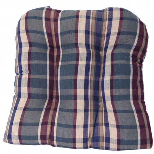 Army Check Pattern Chair Pad