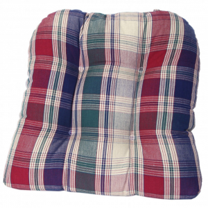 Moorpark Jewel Tones Check Pattern Chair Pad