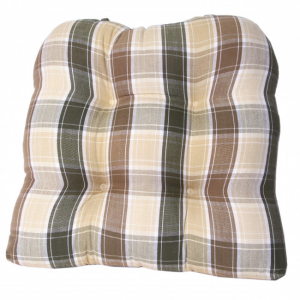 Tulip Check Pattern Chair Pad