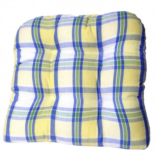 St. Jean Check Pattern Chair Pad