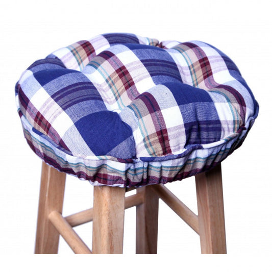 Lakewood Check Pattern Bar Stool Cover