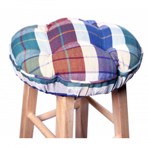 Morocco Check Pattern Bar Stool Cover