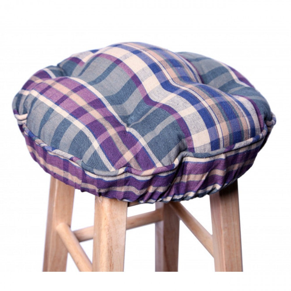 Army Check Pattern Bar Stool Cover