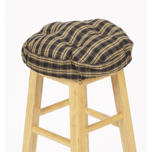 Salt & Pepper Check Pattern Bar Stool Cover