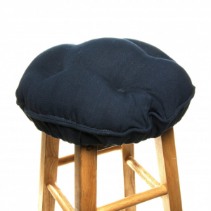 Navy Blue Bar Stool Cover