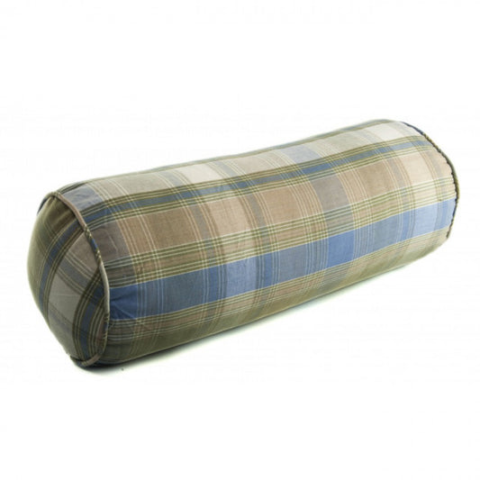 18x6" Montari Check Pattern Bolster Pillow